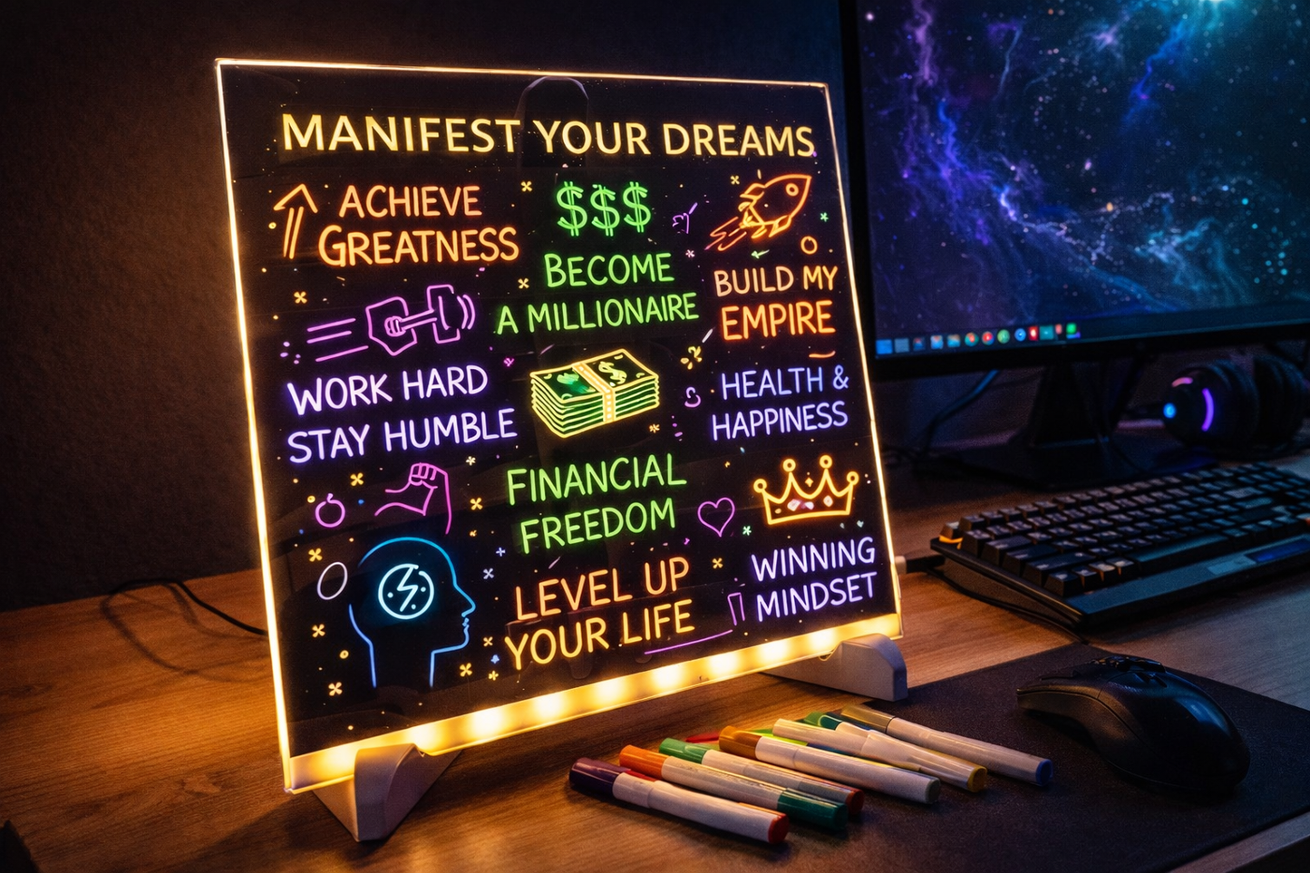 Manifestation Board – Visualize Goals, Write it, Manifest it