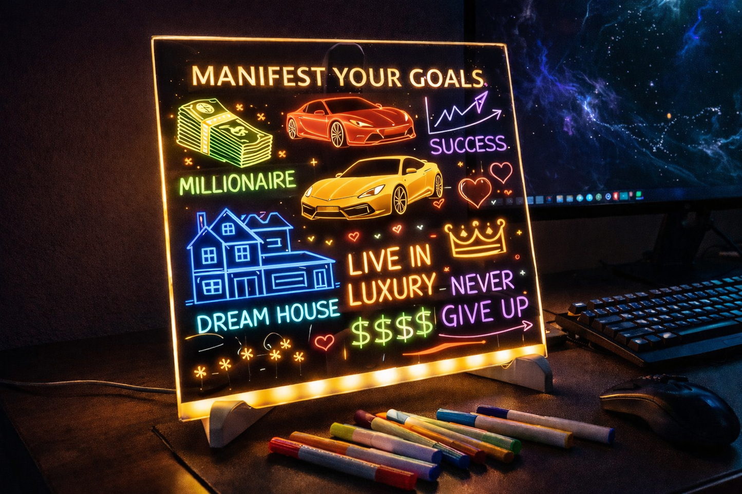 Manifestation Board – Visualize Goals, Write it, Manifest it