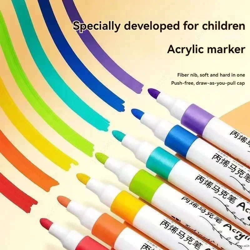 Premium Acrylic Marker Pen Set (12–60 Colors)
